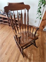 Wood Rocking Chair & Cushions