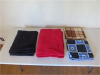 (4) Assorted Fleece Blankets