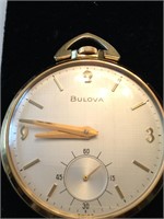 Beautiful Genuine 17 Jewel Bulova Pocket Watch