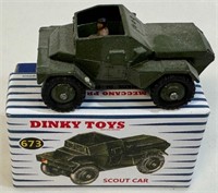 NEAT SMALL DINKY TOYS DIE CAST SCOUT CAR
