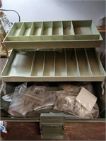 Tackle Box and Contents and Reel
