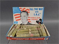 All The Way with L.B.J. Gum Cigars in Display