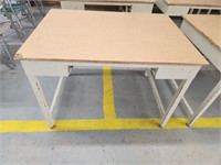 Metal frame drafting table, 31x 42 X 30, may need