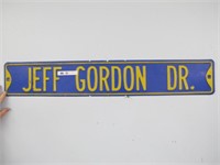 HEAVY JEFF GORDON METAL STREET SIGN 3FT X 6IN