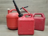 (3) Handheld Gas Cans