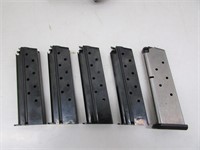 (5) Pistol magazines – four Mec Gar model 1911