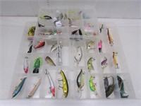 Thee tackle trays of (48) assorted crankbait,