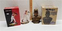 Gil Hodges Replica Bust and Sean Casey Figure