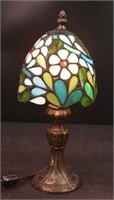 Stained Glass Lamp 13" H