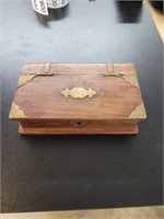 Wood trinket box like book