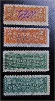 Timbres « Registration stamps » de 1875 – Scott