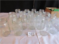 18 LONGLIFE WIDE MOUTH QT.  CANNING JARS