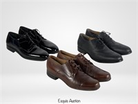 3 Pairs of Men's Designer Dress Leather Shoes