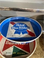 pabts blue ribbon metal tray