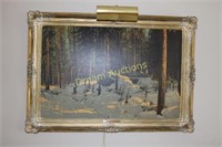 Framed "Shack in the Woods" by Franz Johnston