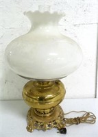 Victorian Brass Lamp w/ Shade
