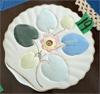 8.5 In Floral Decorative Oyster Plate