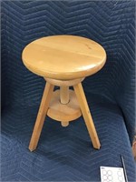 Cute maple adjustable milking stool