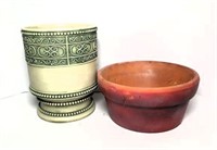 Pottery & Terracotta Planters- Lot of 2