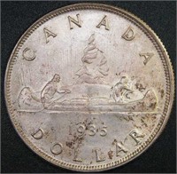 CANADIAN AU 1935 SILVER DOLLAR