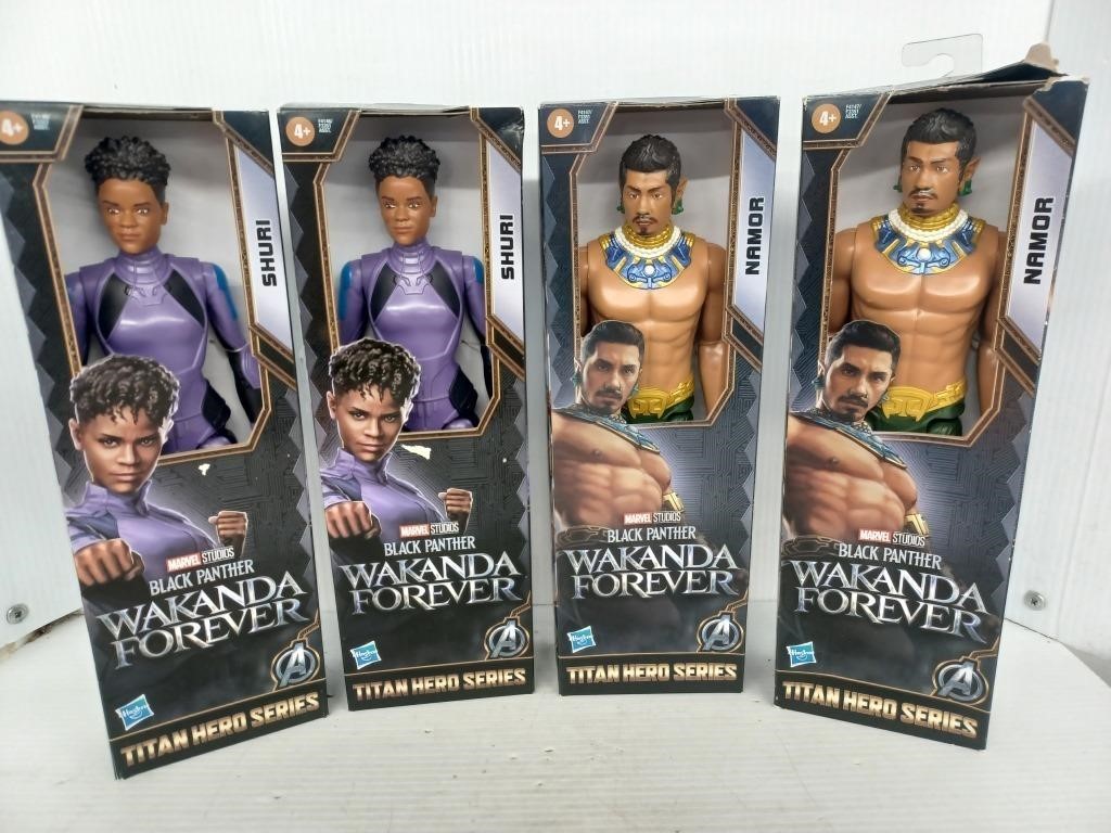 2 each Black Panther Wakanda Forever Namor & Shuri