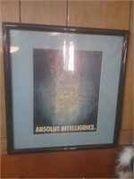 Absolute intelligence framed artwork