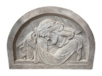 Arched Carved Jesus in Granite