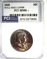 1959 Franklin MS66+ FBL LISTS $3350