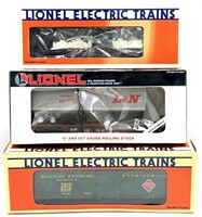 (3) Lionel O Gauge Hauling Cars in Boxes
