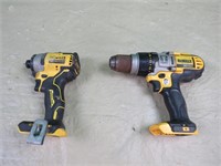 DeWalt drill & impact no battery or charger/ works