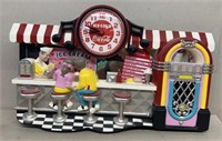 Coca-Cola ice cream parlor display clock