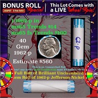 1-5 FREE BU Nickel rolls with win of this 1962-p S