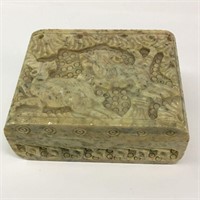 Carved  Stone Trinket Box