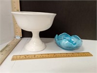 Haeger Footed Decor Bowl & Ceramic Candy /