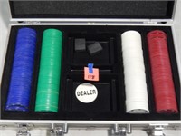 Poker Chips Set in Case