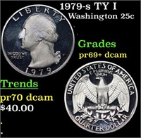 Proof 1979-s TY I Washington Quarter 25c Grades GE