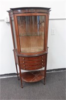Vintage Display Cabinet with Drawers