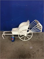 WICKER DOLL CARRIAGE