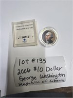 Lot#135) 2006 $10 dollar George Washington Republ