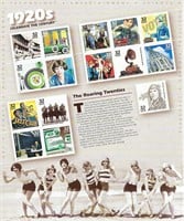 1920s Celebrate the Century Stamp Sheet