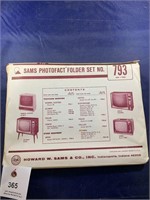 Vintage Sams Photofact Folder No 793 Console TVs