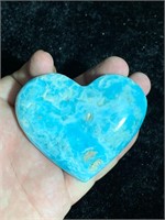 Blue Aragonite Heart