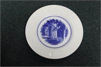 A Wedgwood Amherst College Converse Library Plate