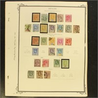 Ceylon Stamps 1903-1972 Used & Mint collection on