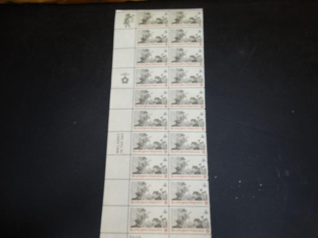 Spirit of Independence Unused 8 Cents U.S. Stamps