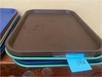 7 18 x 14" Serving trays various colors