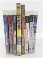 Assorted PS3 games and more.