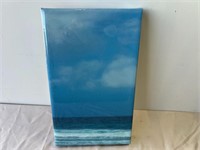 Blue Ocean art with specks 5.5 x 10