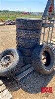 P/O 7 tires, asst sizes