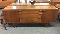 MID CENTURY SIDEBOARD WITH 3 DRAWERS, 72”